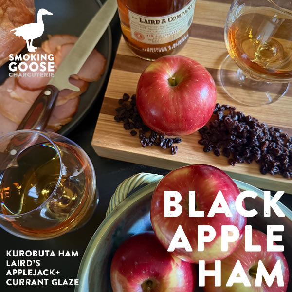 LIMITED! Black Apple Ham: Kurobuta w/ Laird's Applejack + Currant Glaze