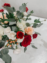 Load image into Gallery viewer, Valentine Fresh Flower Bouquet in reusable vase
