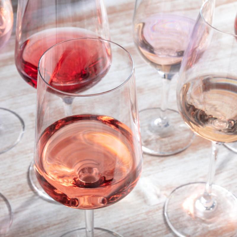 Non-alcoholic Rose Wine for Mom: gift wrapped