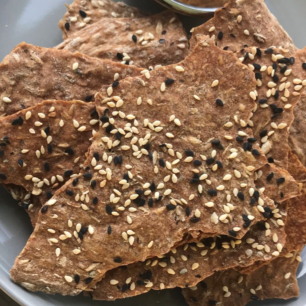 House-made Spinach Artichoke Dip with Spent Grain Crackers