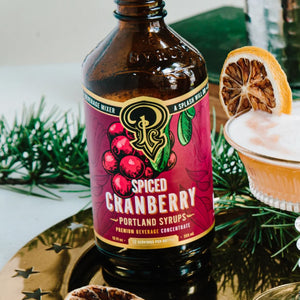 Spiced Cranberry Cocktail Syrup (Non-Alcoholic)
